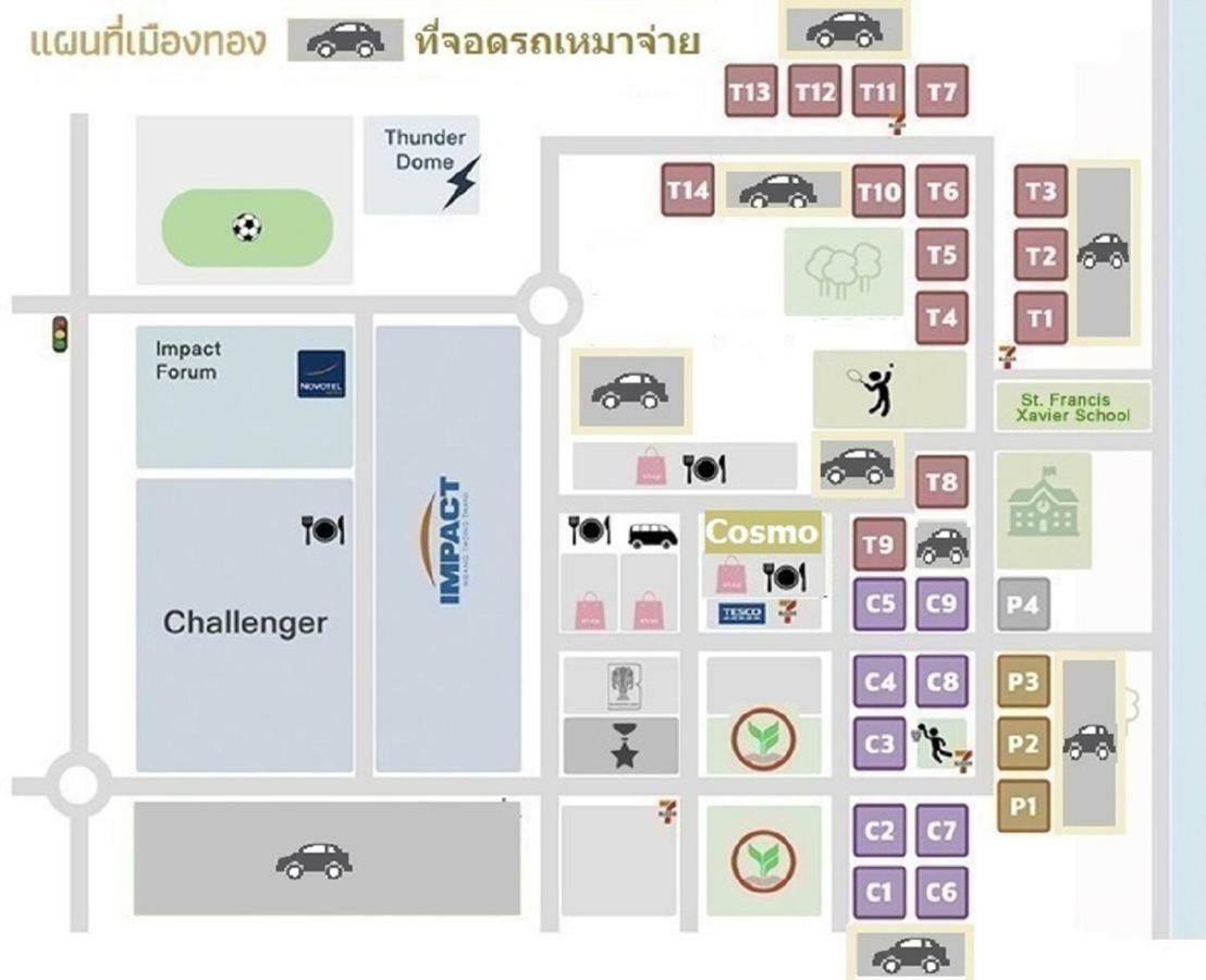 Condo C2 Impact Nonthaburi Eksteriør bilde